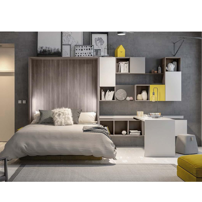 Modernes Design Schlafzimmermöbel Melamin Holz Falttür Kleiderschrank