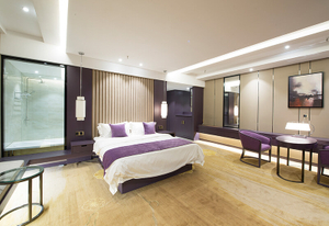Luxuriöses, modernes Bett-Apartment-Gebrauchsset Hotel-Schlafzimmermöbel