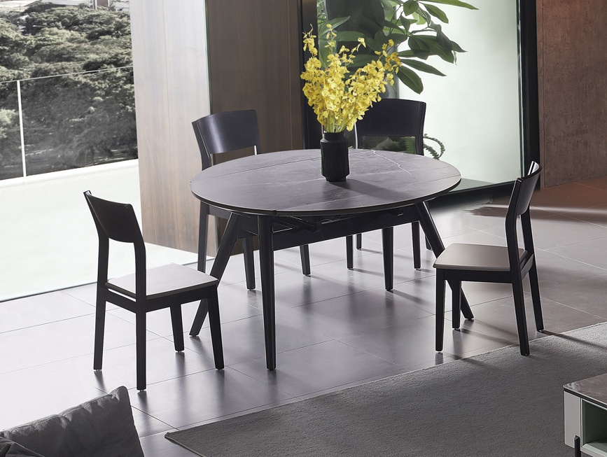 Moderne Familien-Esstisch Einfacher Eisen-Tisch- und Stuhlkombination