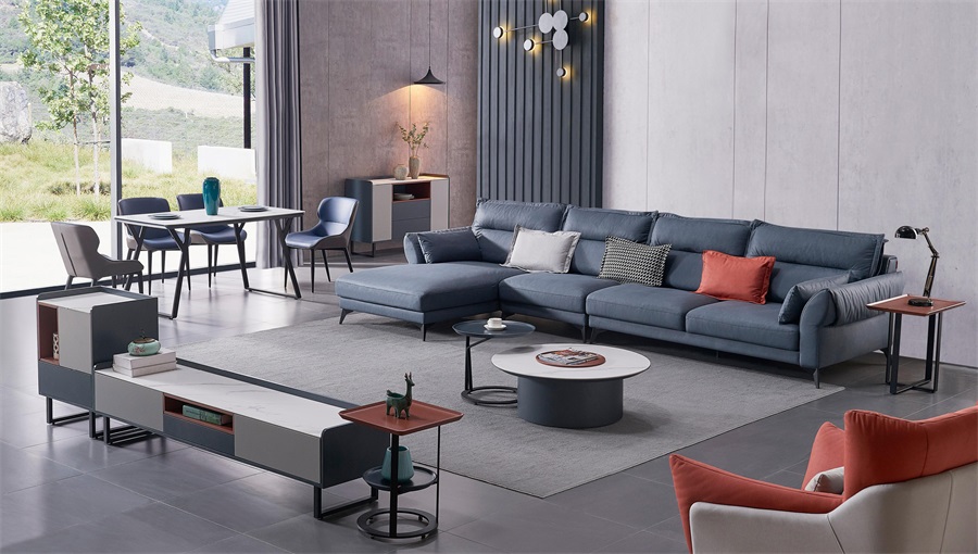 2021 Modern Italian Luxury Sofa Cover Wohnzimmer Möbel Stoff Sofa