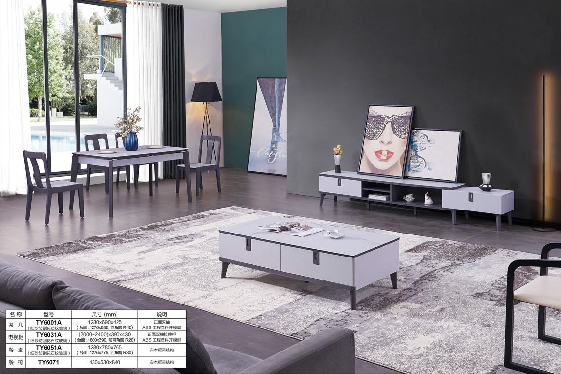 Wohnzimmermöbel Einfacher TV-Stand Holzwandgerät TV-Kabinett Modern
