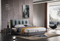Italienisches Luxus Leder Design Apartment Schlafzimmer Junges Mädchen Große Größe Doppelbett