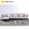 Modernes minimalistisches weißes Gewebe-Sofa Italien minimalistisches Mehrperson-Wohnung abnehmbares und waschbares Sofa